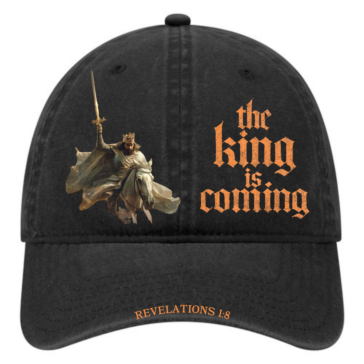 The King Is Coming Knight Dad Cap